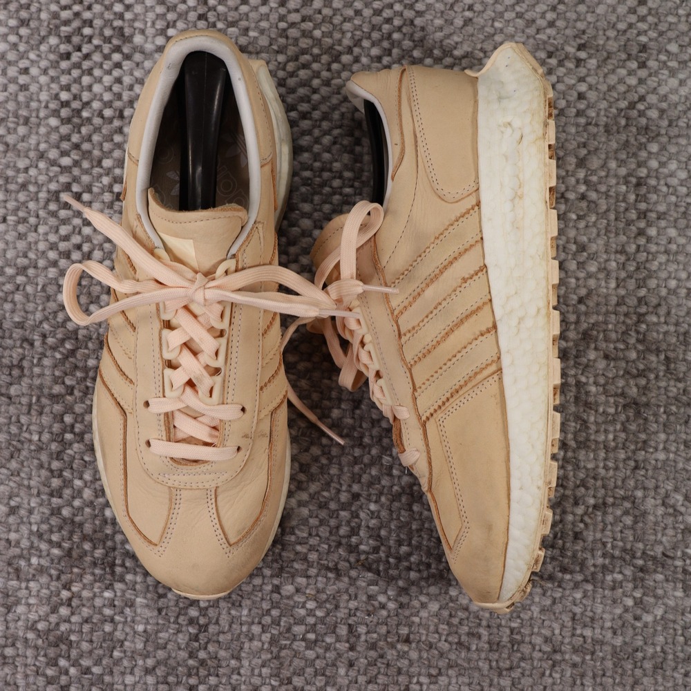 Adidas Retropy E5 Women 10 Nude Leather Good Boost Sneakers GW9420